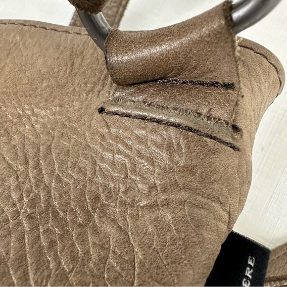 Fred De La Bretoniere Brown Distressed Leather Crossbody Bag Purse - Picture 11 of 17